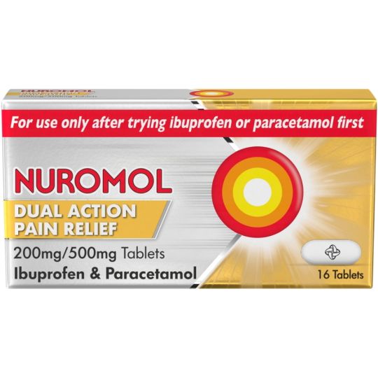 Nuromol 200mg/500mg Tablets - 16 Pack