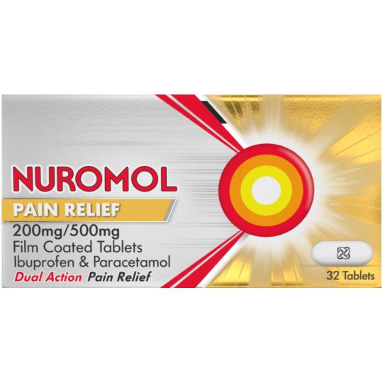 Nuromol 200mg/500mg Tablets - 32 Pack