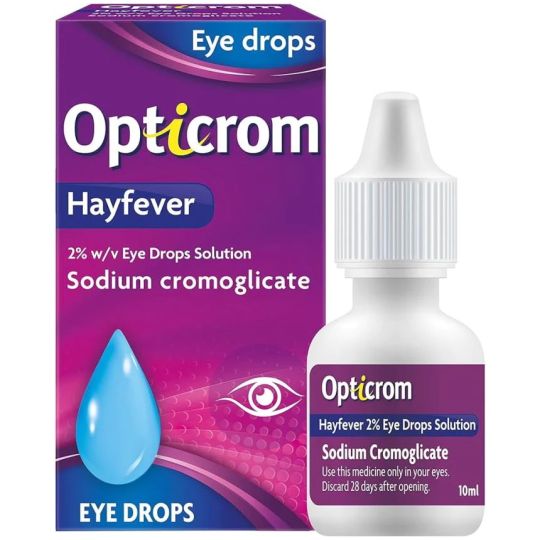 Opticrom Hayfever 2% w/v Eye Drops - 10ml