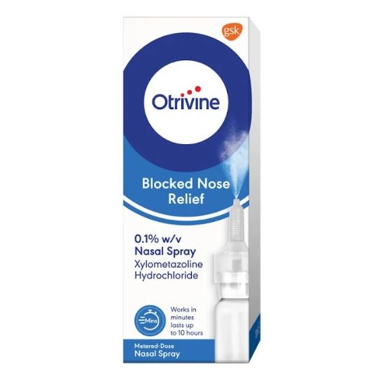 Otrivine Adult Metered Dose 0.1% Nasal Spray – 10ml