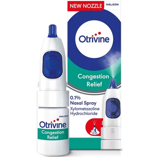 Otrivine Congestion Relief 0.1% Nasal Spray – 10ml