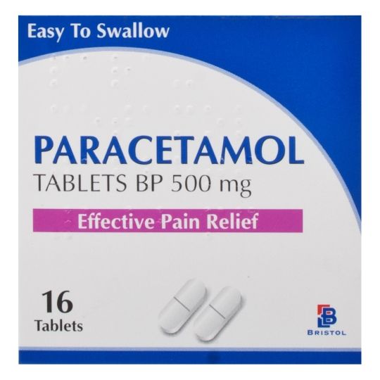 Paracetamol 500mg Tablets - 16 Pack