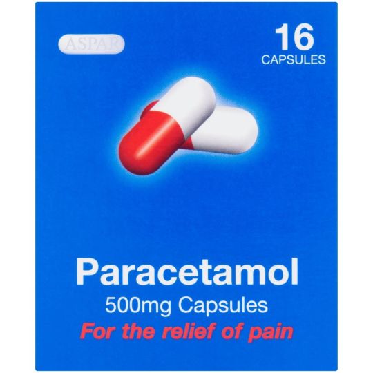 Paracetamol 500mg Capsules - 16 Pack
