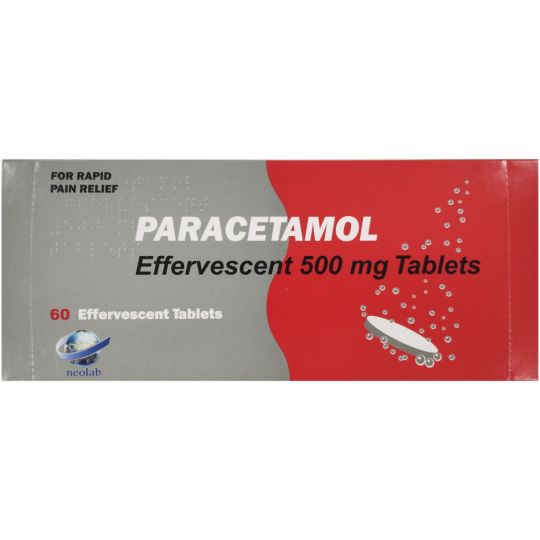 Paracetamol 500mg Soluble Tablets - 60 Pack