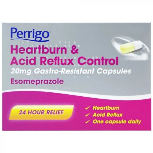 Perrigo Heartburn & Acid Reflux Control 20mg Gastro-Resistant Capsules - 14 Pack