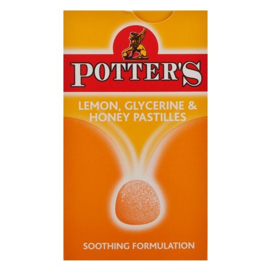 Potter's Lemon, Glycerine & Honey Pastilles – 45g