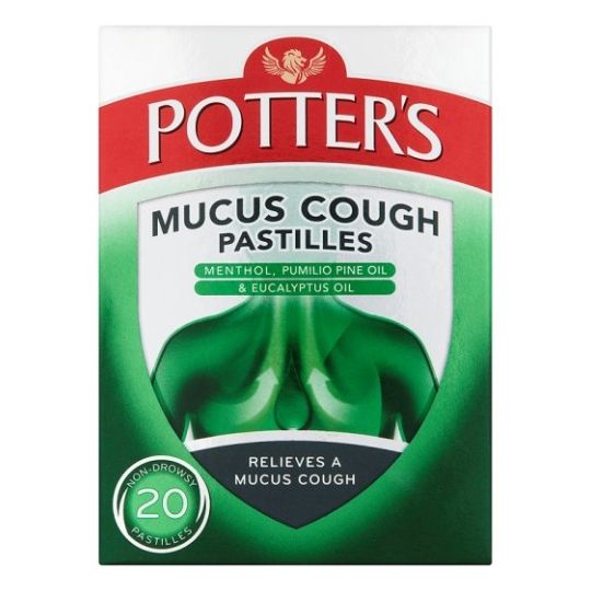 Potter's Mucus Cough Pastilles – 20 Pack