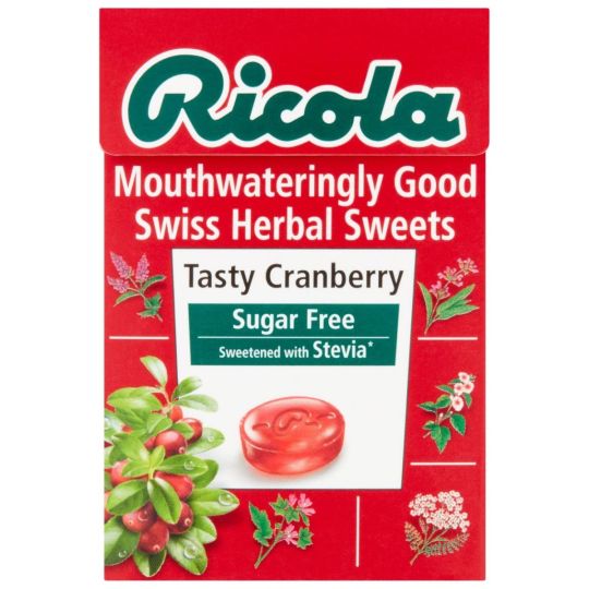 Ricola Swiss Herb Sweets Tasty Cranberry – 45g