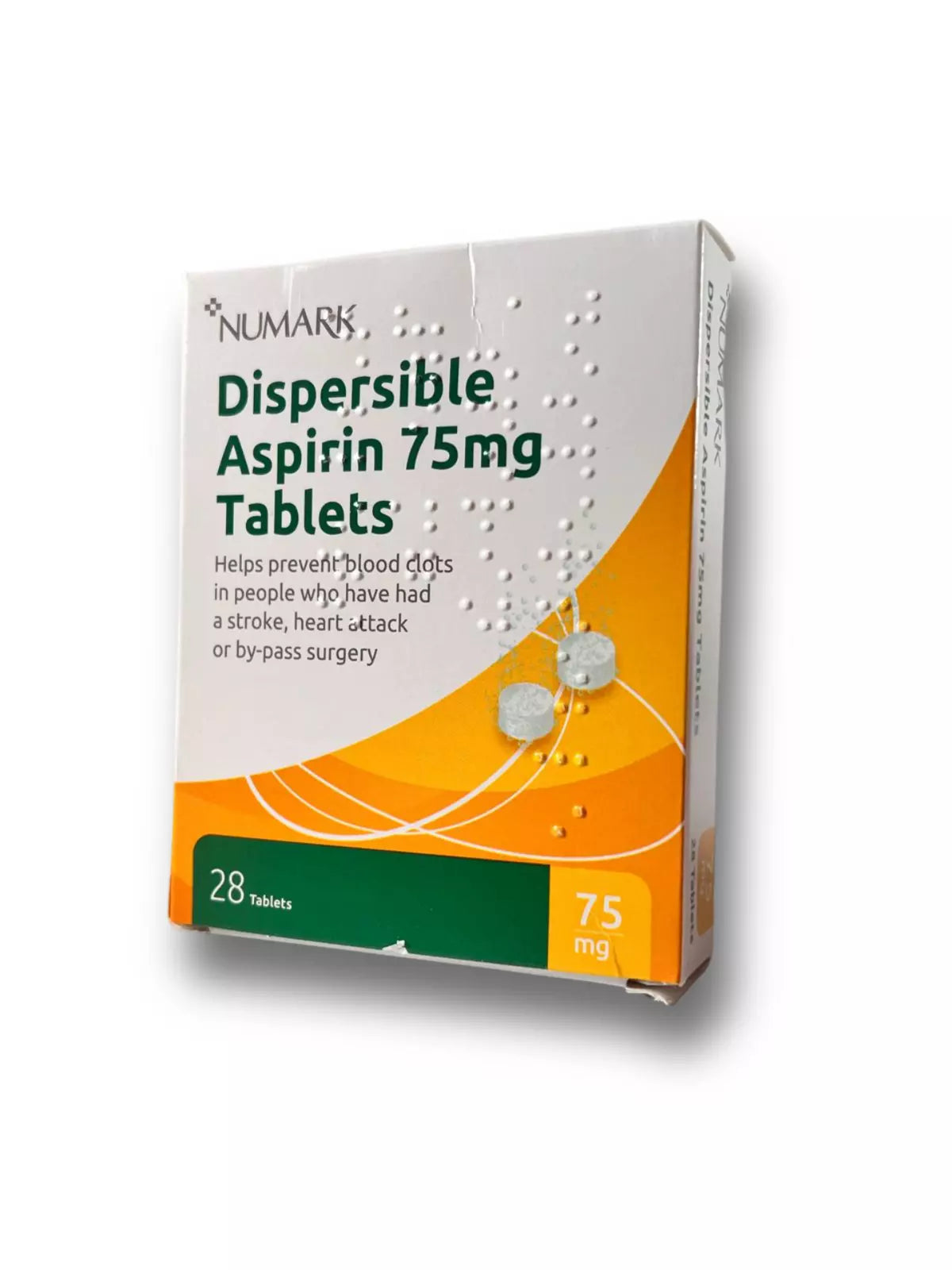 Numark Aspirin Dispersible 75mg - 28 Pack