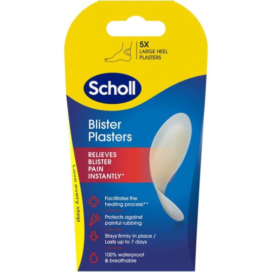 Scholl Blister Plasters - Large Heel - 5 Pack
