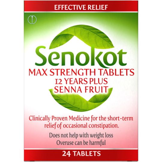 Senokot Max Strength Tablets 12 Years Plus