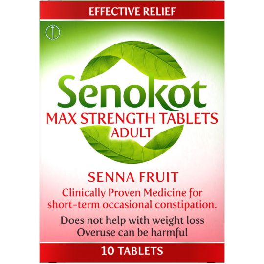 Senokot Max Strength Tablets Adult - 10 Pack