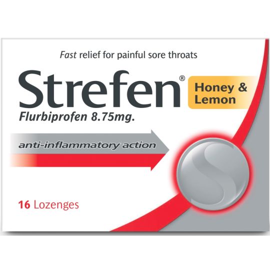 Strefen Honey & Lemon Lozenges - 16 Pack