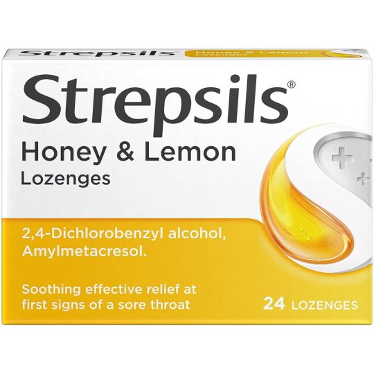 Strepsils Honey & Lemon Lozenges - 24 Pack