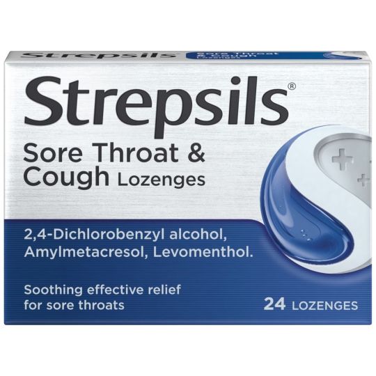 Strepsils Sore Throat & Cough Lozenges - 24 Pack