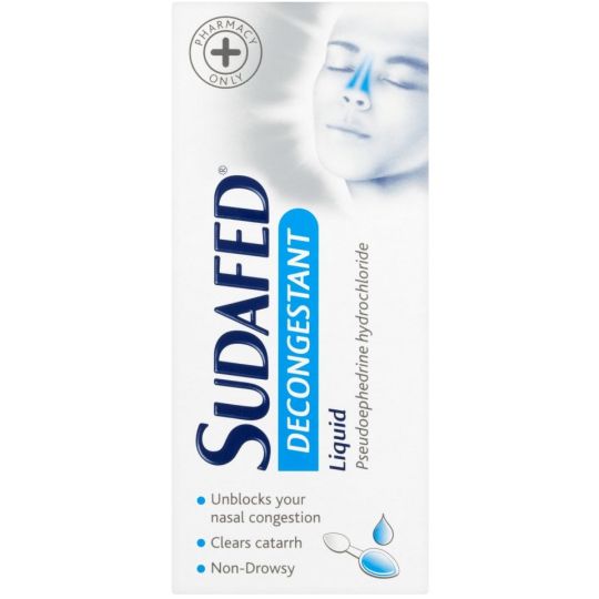 Sudafed Decongestant Liquid - 100ml