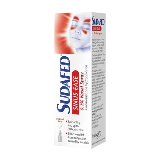 Sudafed Sinus-ease 0.1% Nasal Spray – 15ml