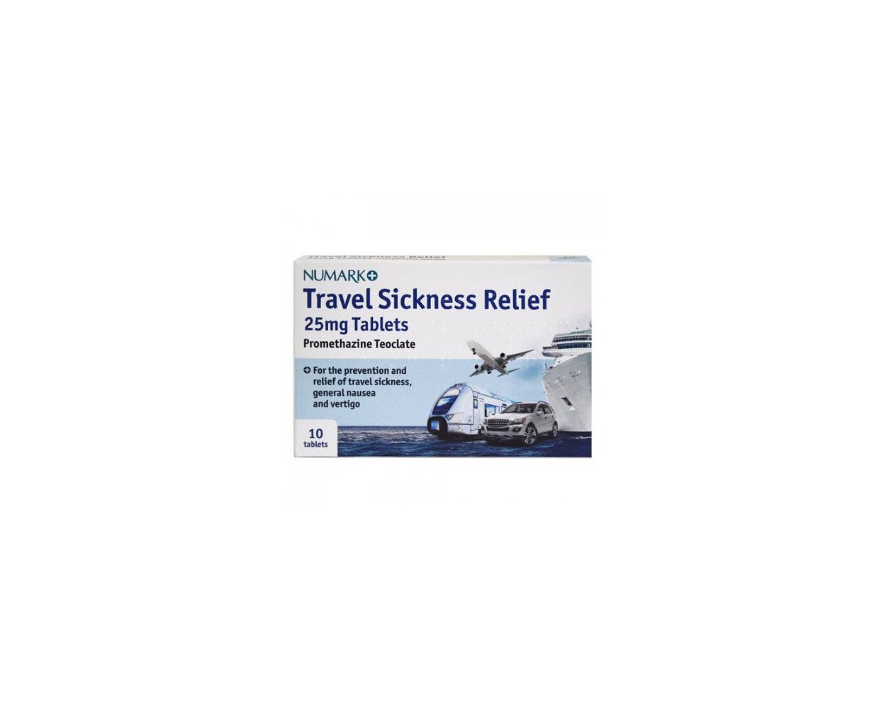 Numark Travel Sickness Tablets 25mg - 10 Pack