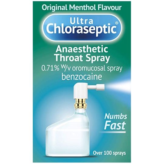 Ultra Chloraseptic Original Menthol Flavour Anaesthetic Throat Spray - 15ml