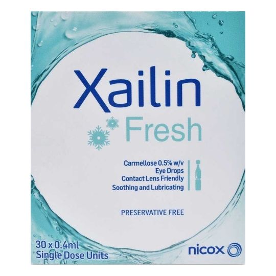 Xailin Fresh Carmellose 0.5% w/v Eye Drops - 30x0.4ml