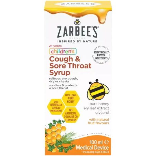 Zarbee's Children's Cough & Sore Throat Syrup – 100ml